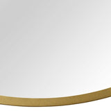 28" Aubrey Gold Metal Framed Wall Mirror Novus Decor