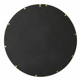 28" Aubrey Gold Metal Framed Wall Mirror Novus Decor