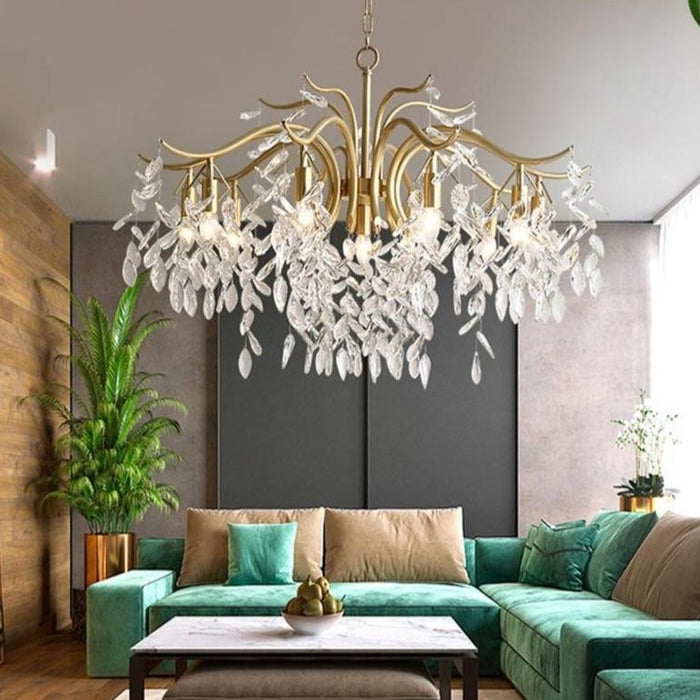 Folius Crystal Chandelier – Novus Decor Folius Crystal Chandelier – Novus Decor