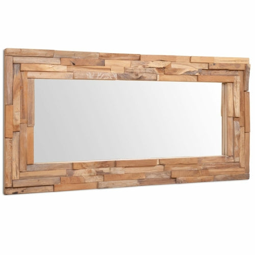 Decorative Mirror Teak 35.4"x23.6" Rectangular - Novus Decor Wall Decor