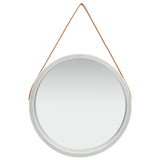 Wall Mirror with Strap 15.7" White Novus Decor
