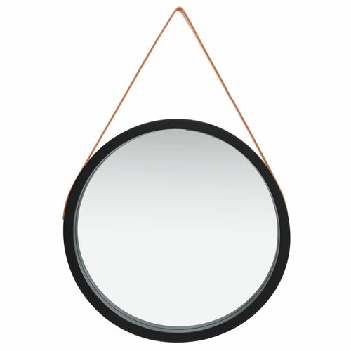 Wall Mirror with Strap 15.7" White Novus Decor