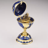 Globe Faberge Egg with Sailing ship - Novus Decor Accessories