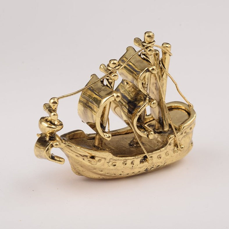 Globe Faberge Egg with Sailing ship - Novus Decor Accessories