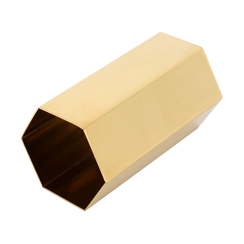 Electroplated Gold Vase - Novus Decor Accessories