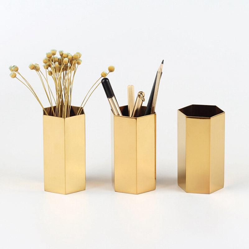 Electroplated Gold Vase - Novus Decor Accessories