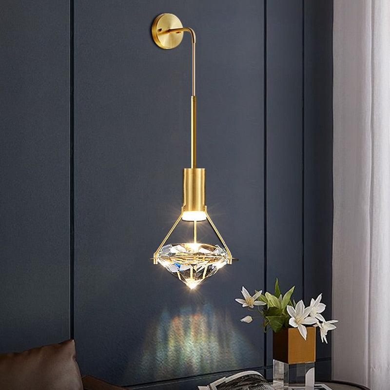 Crystal Diamond Wall Pendant - Novus Decor Lighting