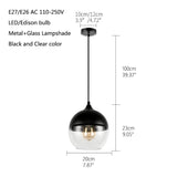 Nordic Glass Pendant Lamp Novus Decor