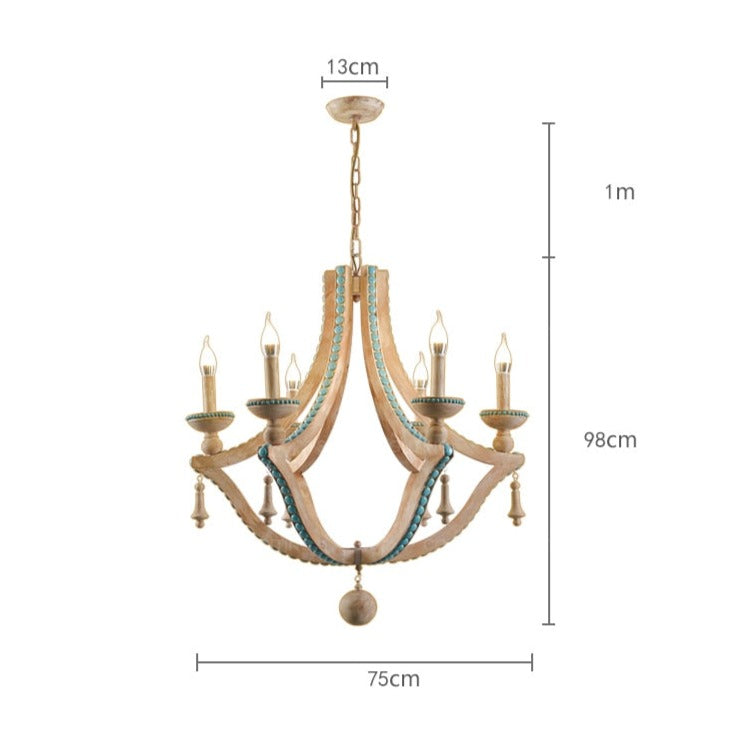 Scandinavian Turquoise Chandelier - Novus Decor Lighting