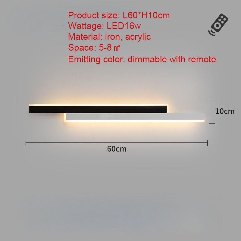Parallel Wall Lamp in Black & White - Novus Decor Lighting