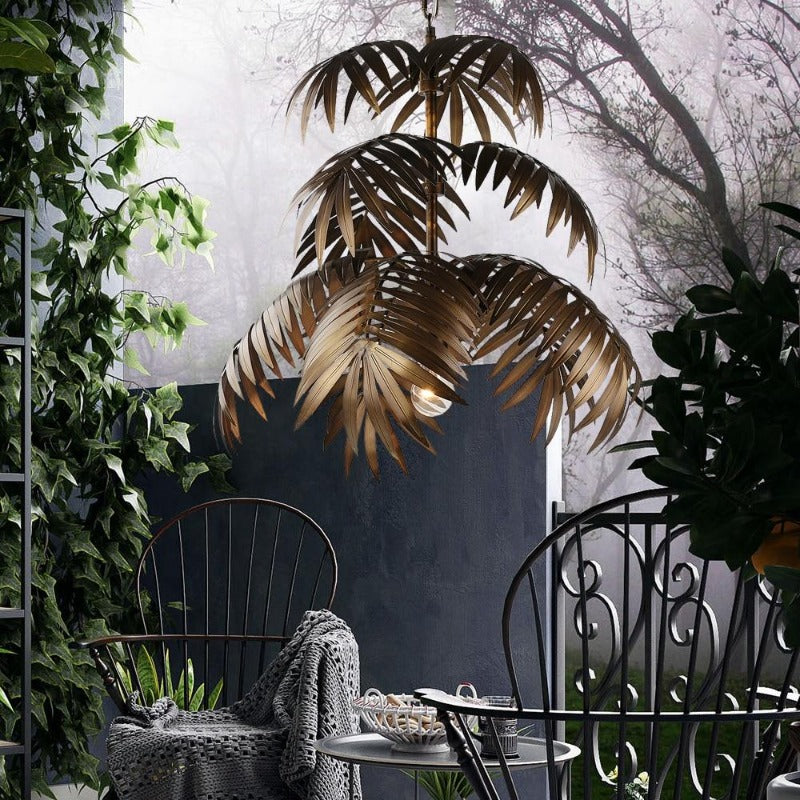 Palm Tree Hanging Lamp - Novus Decor Lighting