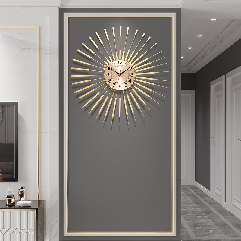 Colligo Gold Wall Clock - Novus Decor Wall Decor