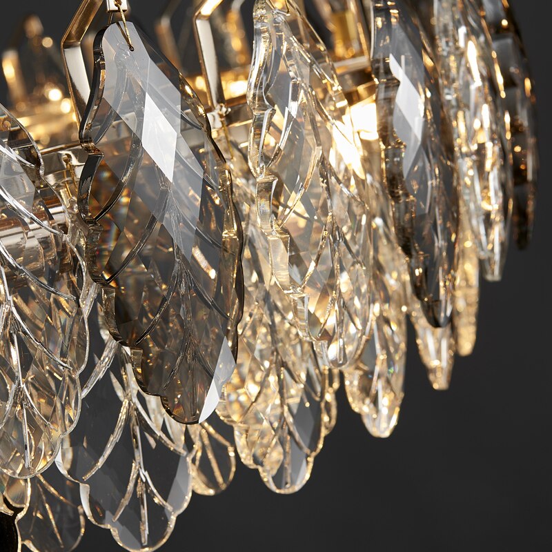 Everleaf Crystal Chandelier - Novus Decor Lighting