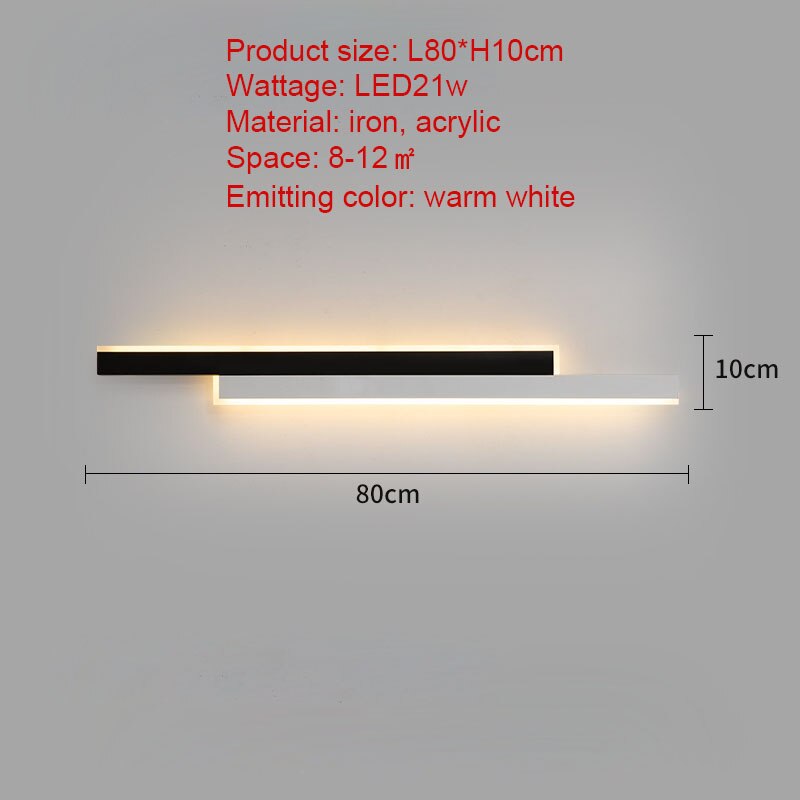 Parallel Wall Lamp in Black & White - Novus Decor Lighting