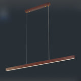Linear Wooden Hanging Light - Novus Decor Lighting