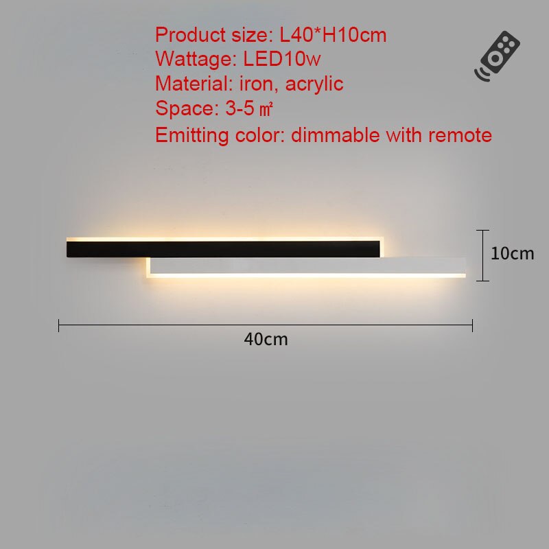 Parallel Wall Lamp in Black & White - Novus Decor Lighting
