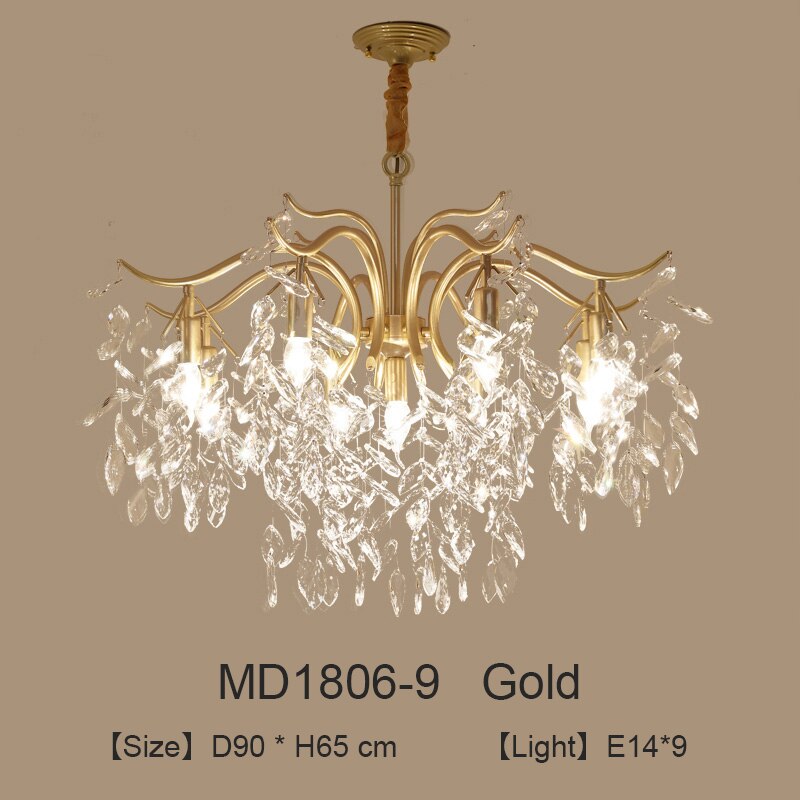 Folius Crystal Chandelier - Novus Decor Lighting