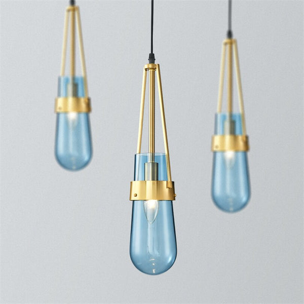 Aqua Glass Pendant - Novus Decor Lighting