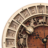12 Constellations Wooden Wall Clock Novus Decor