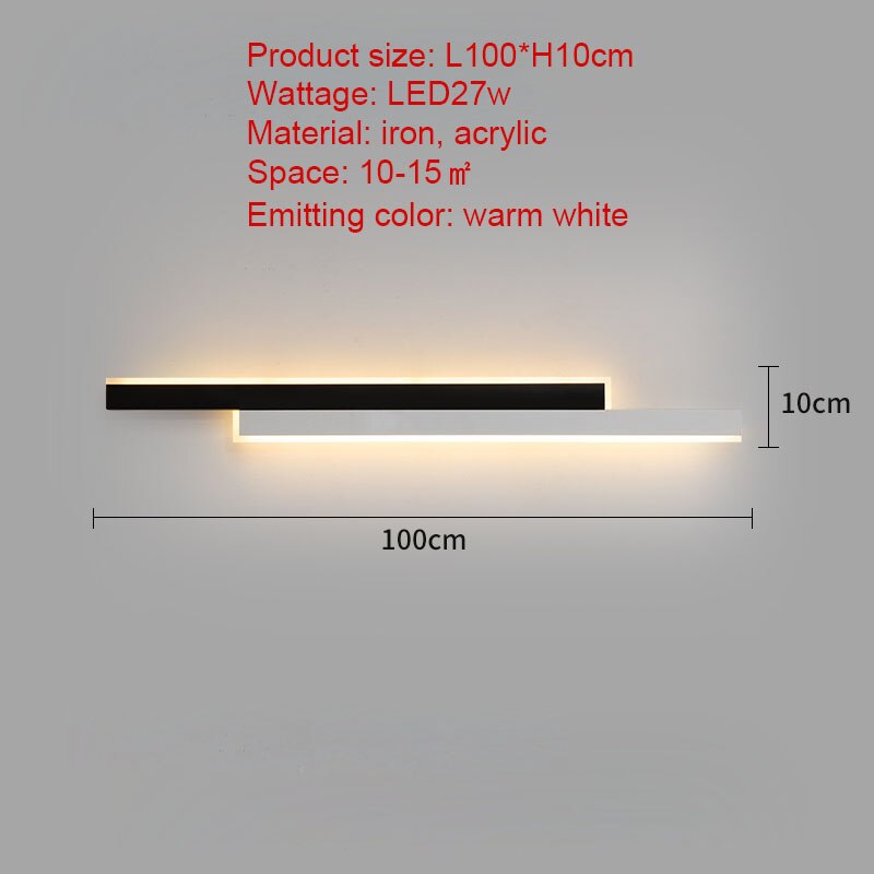 Parallel Wall Lamp in Black & White - Novus Decor Lighting