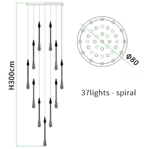 Crystal Drop Pendant Light - Novus Decor Lighting