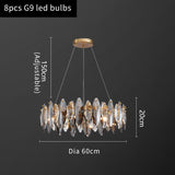 K9 Extra Large Smoke Crystal Chandelier - Novus Decor Lighting