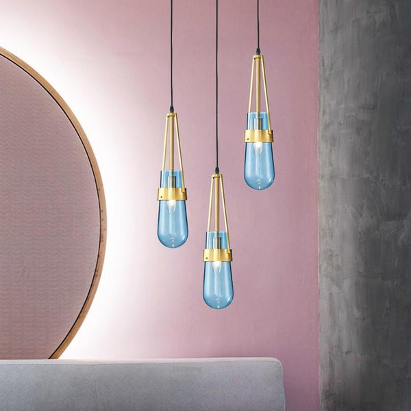 Aqua Glass Pendant - Novus Decor Lighting