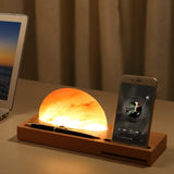 Himalayan Salt Lamp Wireless Charger - Novus Decor Lighting
