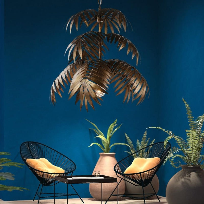 palm tree lamp with coconut lights Palm Tree Hanging Lamp – Novus Decor