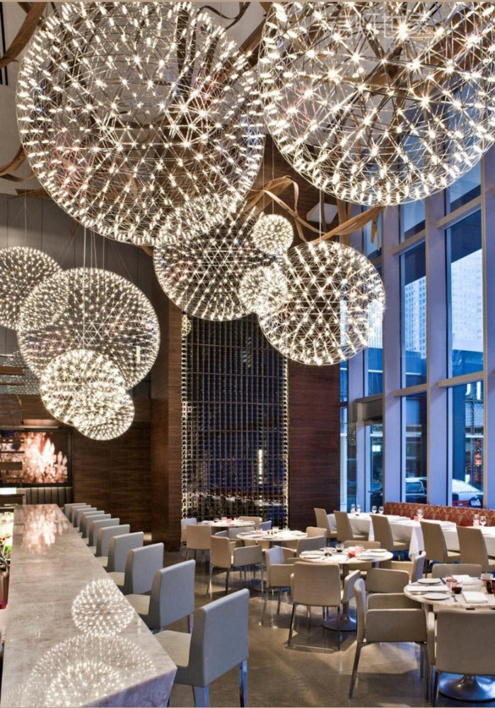 Sparkling Sphere Hanging Light - Novus Decor Lighting