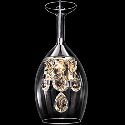 Wine Glass Crystal Pendant Light - Novus Decor Lighting