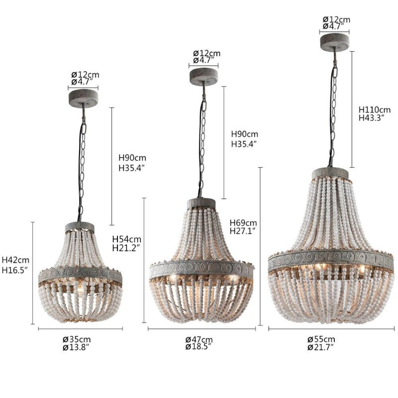 European Classic Beads Chandelier - Novus Decor Lighting