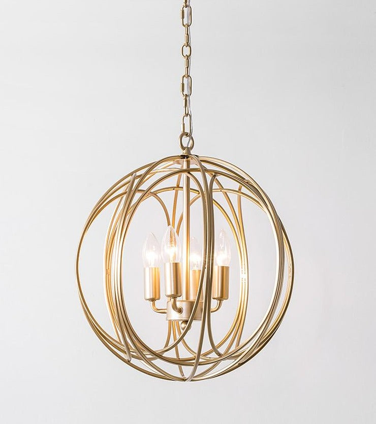 Aurum - Hanging Cage Lamp - Novus Decor Lighting