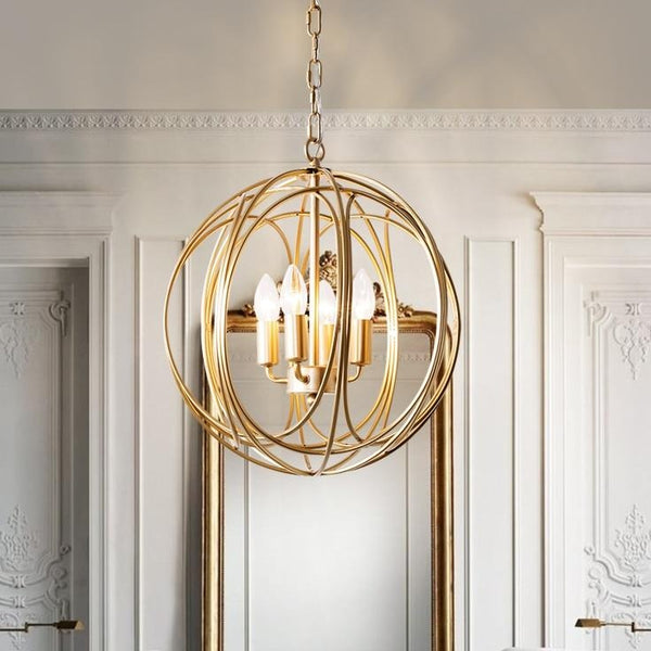 Aurum - Hanging Cage Lamp - Novus Decor Lighting