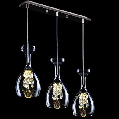 Wine Glass Crystal Pendant Light – Novus Decor