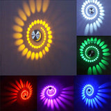 Spiral LED Wall Light With Remote - Novus Decor Lighting
