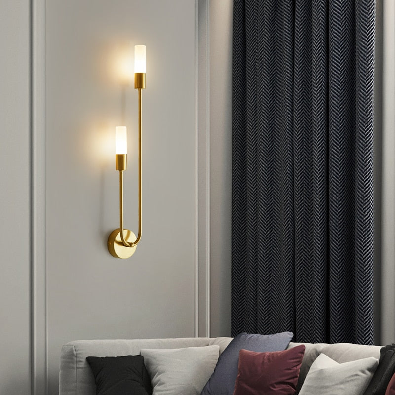 Duo - Brass Wall Light - Novus Decor Lighting