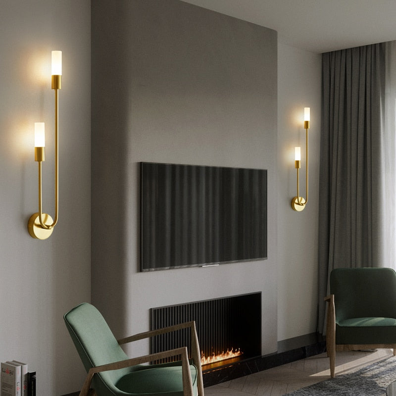 Duo - Brass Wall Light - Novus Decor Lighting