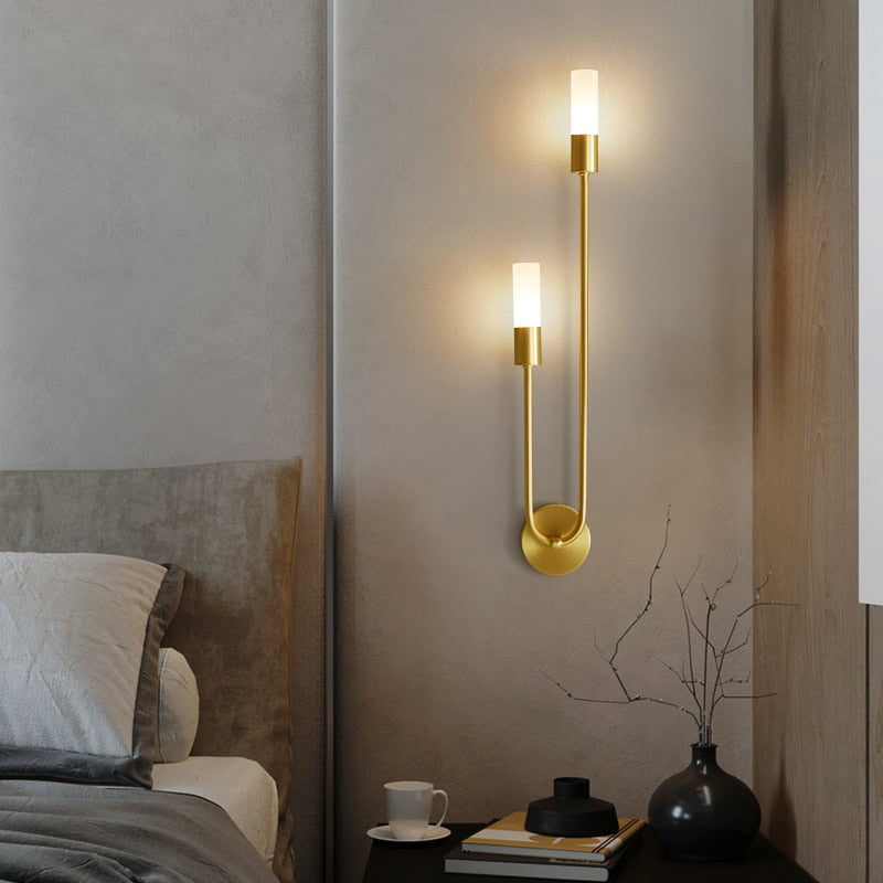 Duo - Brass Wall Light - Novus Decor Lighting