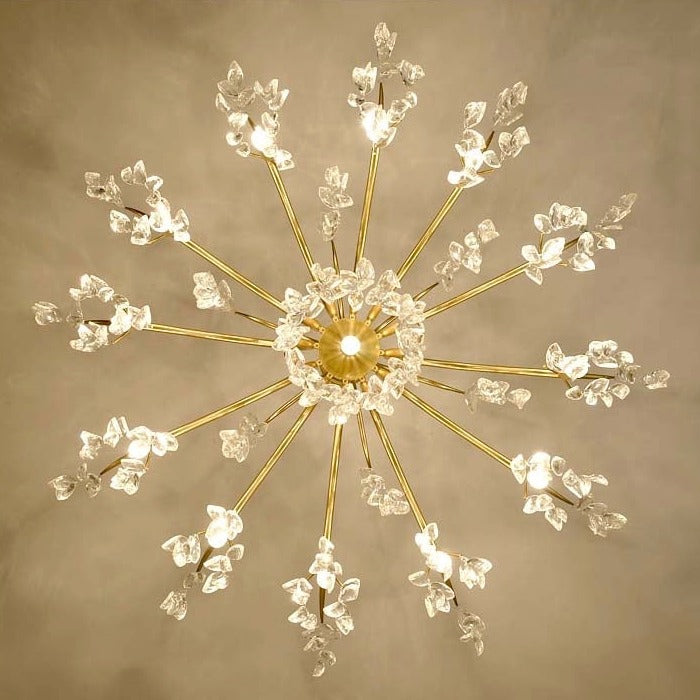 Folius Crystal Chandelier - Novus Decor Lighting