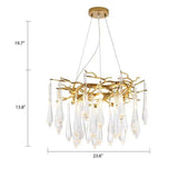 Icicle Crystal Chandelier - Novus Decor Lighting