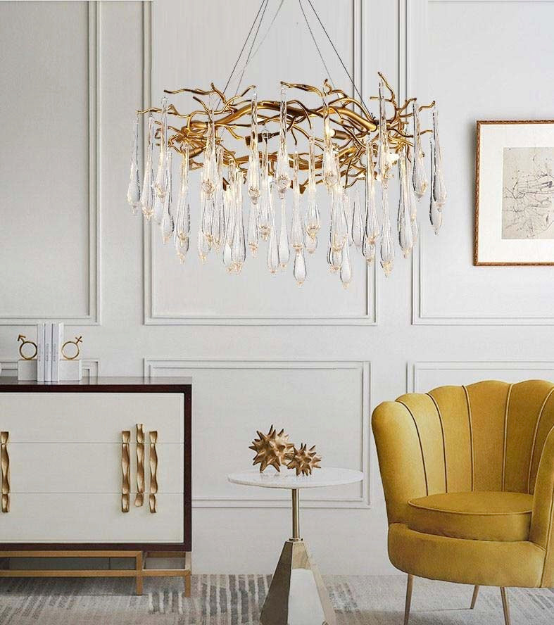 Icicle Crystal Chandelier - Novus Decor Lighting
