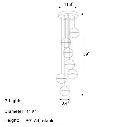 Crystal Bubble Pendant Light - Novus Decor Lighting