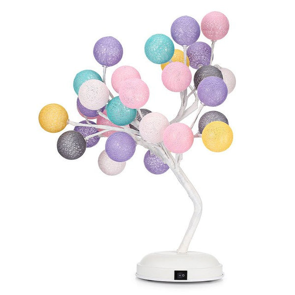 Woven Ball Tree Branches Night Light - Novus Decor Lighting