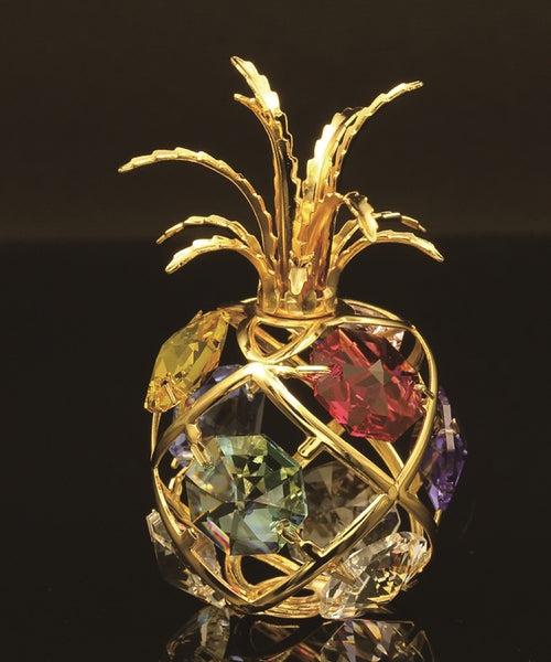 24K Gold/Silver Plated Pineapple with Swarovski – Novus Decor
