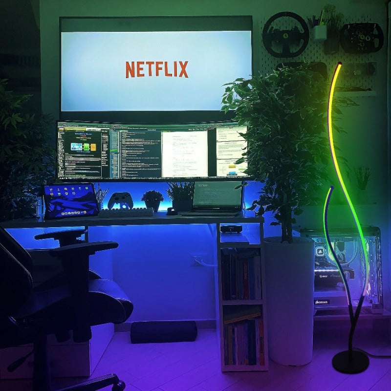 RGB Ripple Floor Lamp - Novus Decor Lighting