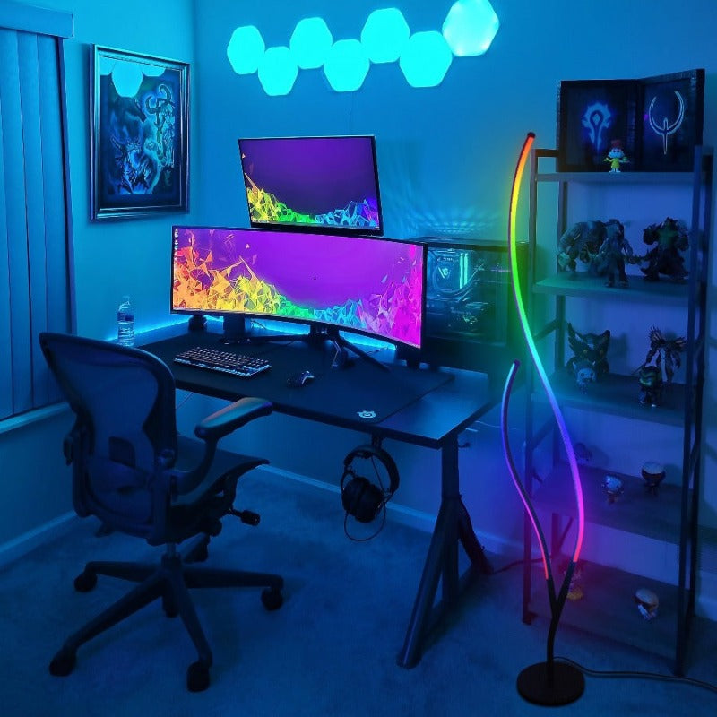 RGB Ripple Floor Lamp - Novus Decor Lighting