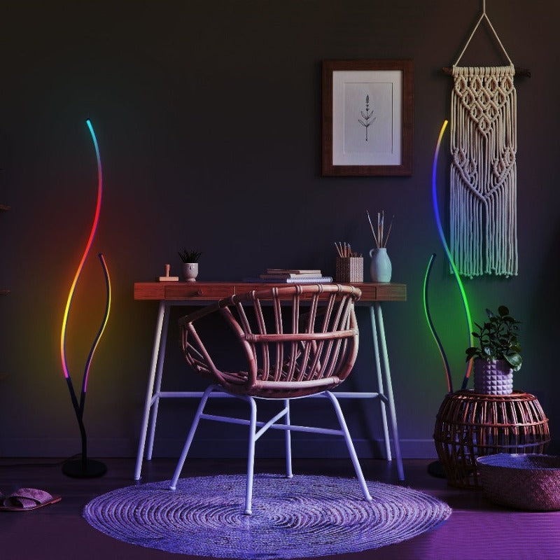 RGB Ripple Floor Lamp - Novus Decor Lighting