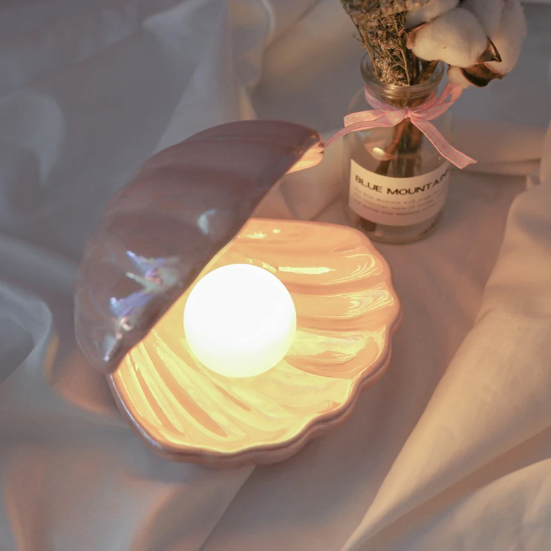 Pearl Shell - Ceramic Lamp Novus Decor
