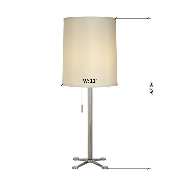 Ascent 1 Light Table Lamp in Polished Chrome - Novus Decor Lighting